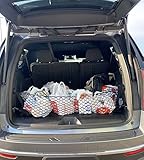 EACCESSORIES EA Trunk Organizer Cargo Net for Escalade Suburban Tahoe Yukon 2015-2023 – Envelope Style Cargo Net for SUV - Premium Mesh Car Trunk Organizer–Compatible with Tahoe Escalade Suburban