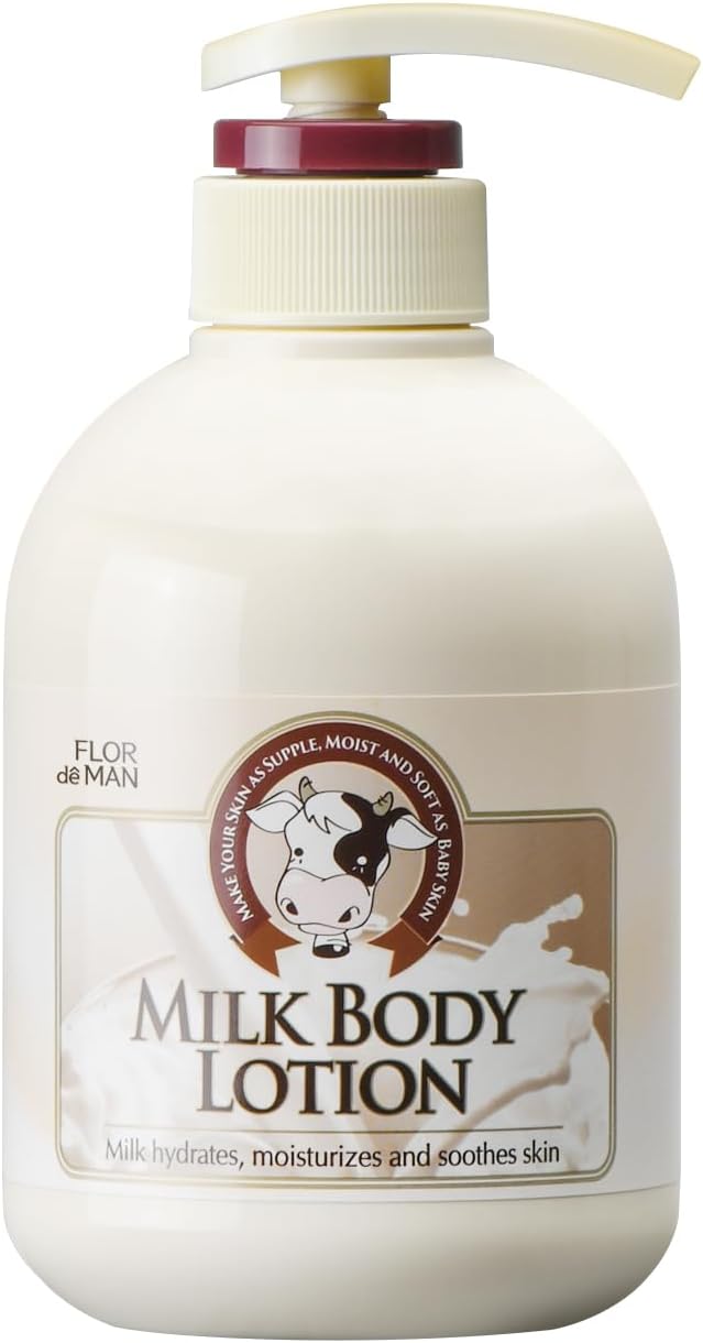 THE FLOWER MEN Somang Milk Body Lotion 500ml (Milk Hydrates, Moisturizes and Soothes Skin)