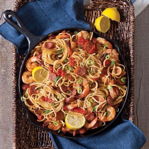 Buachois Vorgewürzte Gusseisenpfanne, gleichmäßige Gusseisenpfanne zum Anbraten, Braten, Backen, Sautieren, Schmoren, einfache Verwendung im Herd, Grill, Lagerfeuer, Ofen, (26 cm)