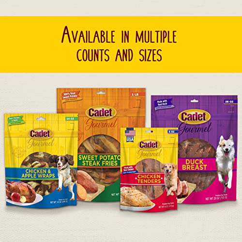 Cadet Gourmet Duck Jerky Dog Treats - Healthy & Natural Duck Dog Training Treats for Small & Large Dogs - Inspected & Tested in USA (14 oz.) - Thumbnail 5