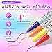 24 Colors Nail Art Pens Set，0.5 MM Nail Polish Pens Set Drawing Painting Point Liner Acrylic Painted Pen Graffiti Nail Dotting Pen Liner Brush for DIY Nail Art Beauty Adorn Manicure Tools