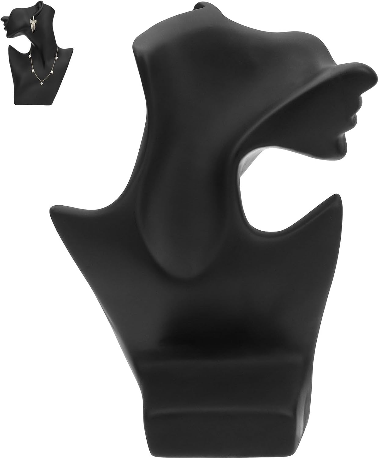 ULTECHNOVO Necklace Holder Stand Half face mannequin earring stand jewelry mannequin bust bust stand mannequin organizer holder chain display holder jewellry bust necklace 3d pendant resin