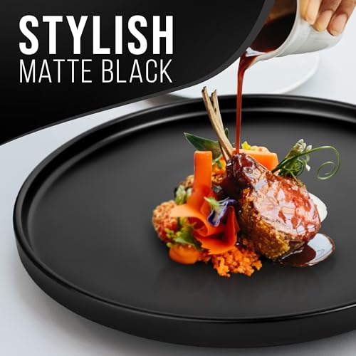 Matte-Black-Dinnerware-Set-Ultra-Chic-Black-Stoneware-Dinnerware-Sets-for-4-16-pcs-Matte-Black-Plate-Set-Dishwasher-and-Microwave-Safe-Black-Plates-Ceramic-and-Bowls-Black-Dishware