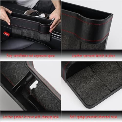 Seat gap remplissage accessoires Buick Encore boîte rangement intérieur auto cuir PU lot de 2