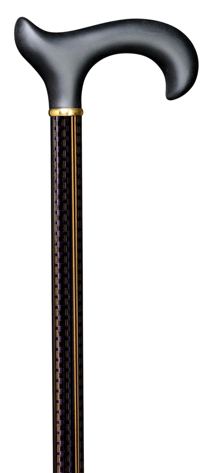 Gehstock KUPFERBRAUN, ergonomisch geformter Griff aus Kunststoff, Softgrip-Beschichtung, Stock Aluminium höhenverstellbar, inklusive Gummipuffer