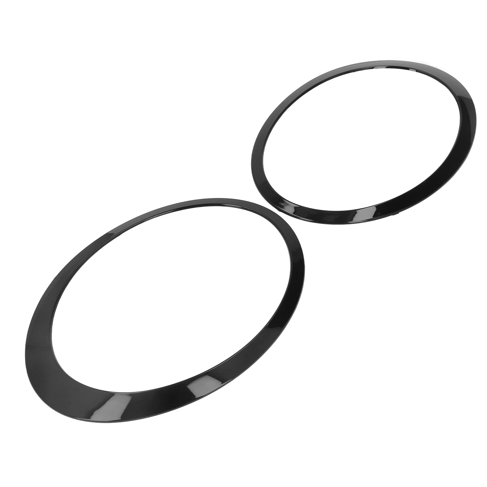 Anillo Embellecedor de Faro, Decoración Elegante en Negro Brillante para Clubman R55 2008-2015, Material ABS
