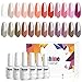 Vishine 24 Colors Gift Set Gel Nail Polish Kit Soak Off UV LED Nail Gel Polishes for Nail Art 8 ML/PC Pack of 24 Pretty Colors Series Kit