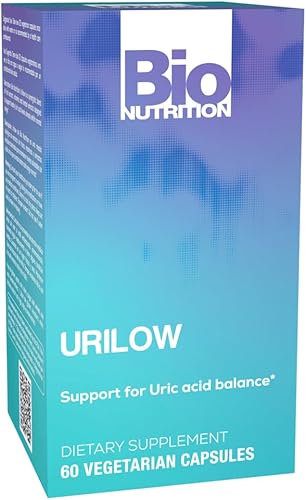 Bio Nutrition Urilow 60 cápsulas vegetarianas | Apoyo natural para la salud urinaria | Promueve un equilibrio saludable de ácido úrico