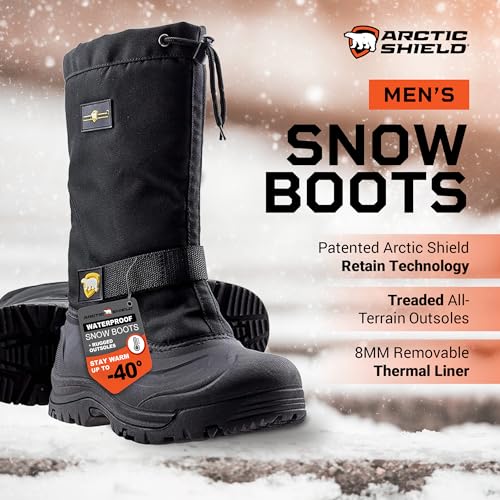 Mens Winter Boots for Men with Removable Wearable Thermal Liner - Tall Warm Waterproof Insulated Mens Snow Boots for Men Rated to -40° F2