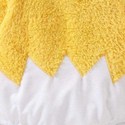 AIMAOMI Baby Halloween Costume Onesie Animal Plush Hooded Romper 1-Yellow 3-6 Months - image 5