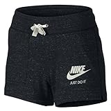 Nike Womens Gym Vintage Shorts Black/Sail 726063-010 Size Medium