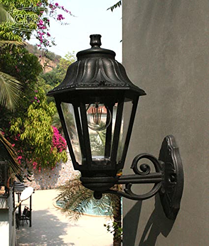 CERCO Victoria Small (Black + Clear) Outdoor Wall Light IP55-image-21