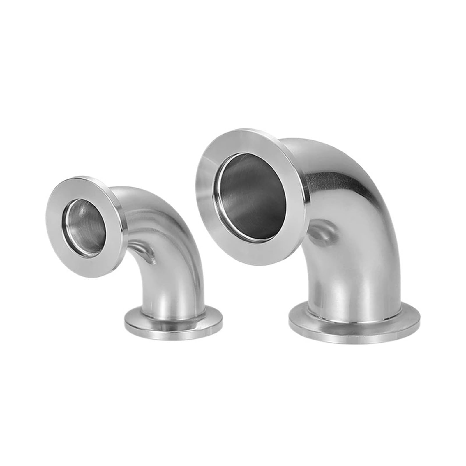 AARTERZZA KF50 Vacuum 90 Degree Elbow 316L Stainless Steel Tri Clamp Flange Joint Pipe Fitting Tube