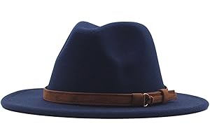 Vintage Navy Blue Fedora Hat