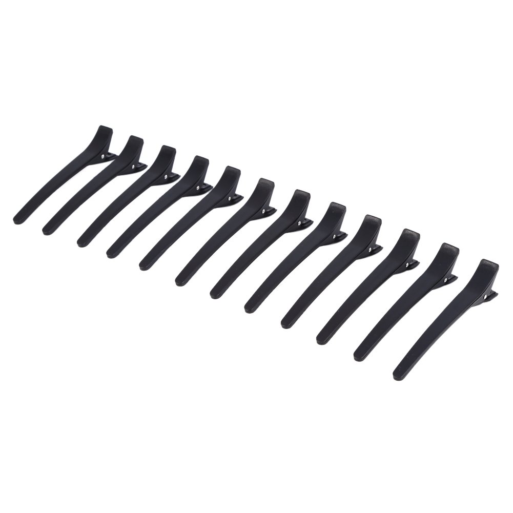 12 Professional Hairdressing Hair Clips Sectional Hair Clips, Easy to Use and Carry Fashion Hair Clips, Hair Holders Curved Hair Clips for Salon Sectionals
