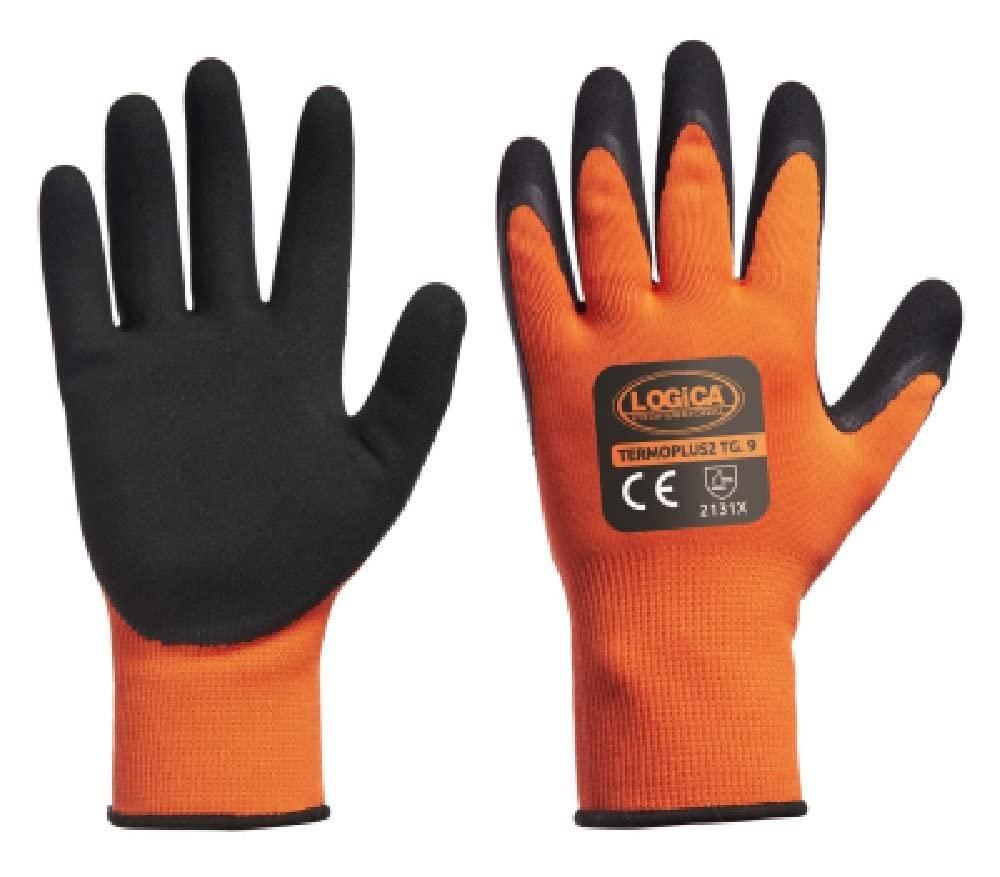 Gants de travail en polyester avec maille thermique à l'intérieur antifroid 12 paires taille 9