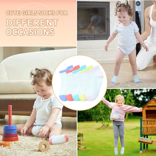 Image of GRPSKCOS Non Slip Toddler Socks 15 Pairs Toddler Grip Anti Skid Low Cut Socks for 1-7 Years Boys Girls