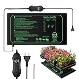 HRKVSK Manta Térmica de Semilla con Termostato, Manta Termica Plantas de Invernadero, Manta Calefactora de Germinación, Heating Mat para Reptiles Jardín Hidropónico Cultivo