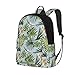 Green Banana Sac à dos d'école Motif pirates tropicaux et feuilles de jungle