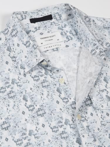 Image of Thomas Scott Men's | Printed | Half Sleeve | Regular Fit | Rayon | Spread Collar | Casual Shirt