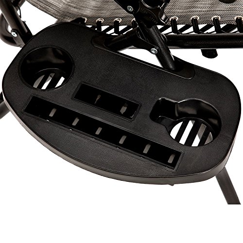 Akari Decor Extra Large Oversized Xl 3-In-1 Zero Gravity Chair Patio Adjustable Recliner With Canopy Sunshade And Cupholder (Brown) #TOP7