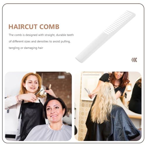 Peine profesional para corte de cabello 17.5x3cm blanco miniatura 4