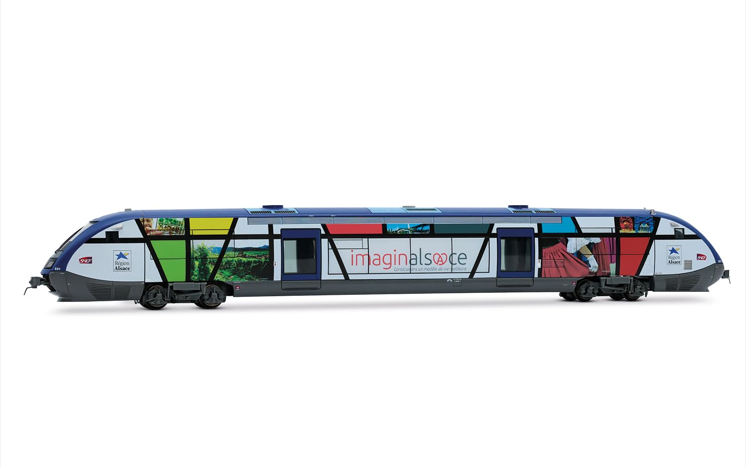Jouef SNCF X 73500 Alsace Diesel Railcar VI (DCC-Sound) HO Gauge HJ2436S