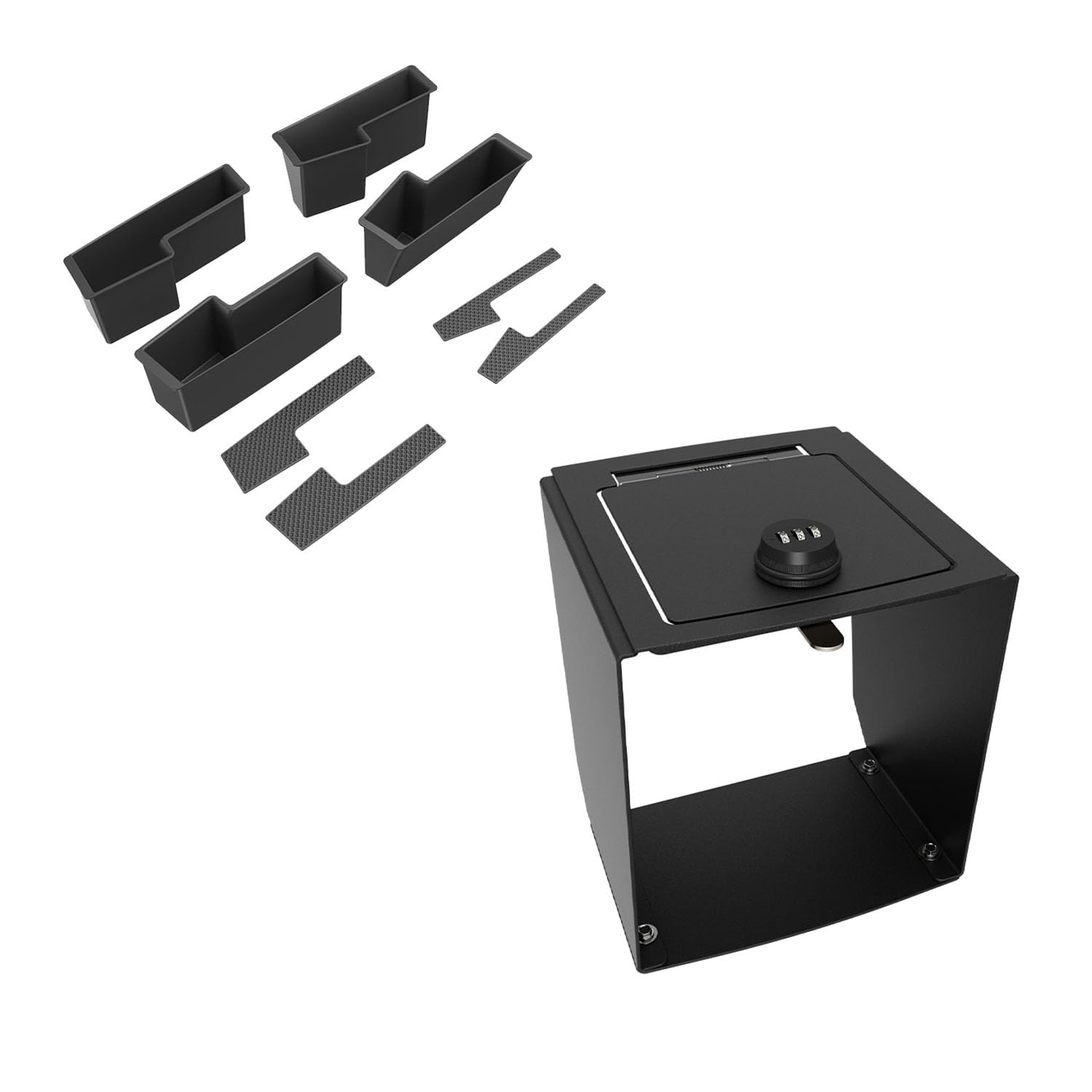 xipoqix Door Handle Storage Box Compatible with 2022-2025 Ford Maverick Center Console Safe Vault Replacement for 2022-2025 Ford Maverick Accessories