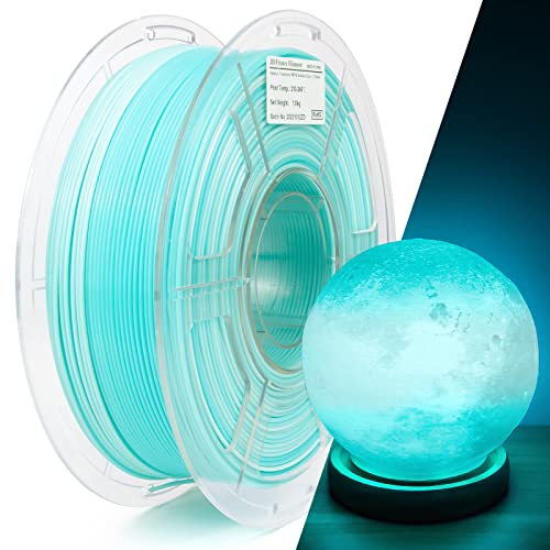 IEMAI PETG Filament 1.75mm, Translucent Dual Color Gradient Blue to White, High-Speed 3D Printer Filament Up to 600mm/s Printing, 1kg Spool for Artistic Creations & Home Decor