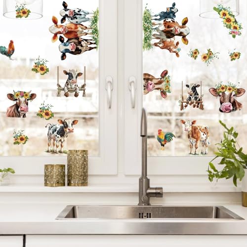 Vinilos Decorativos de Vaca Divertida para Paredes miniatura 7