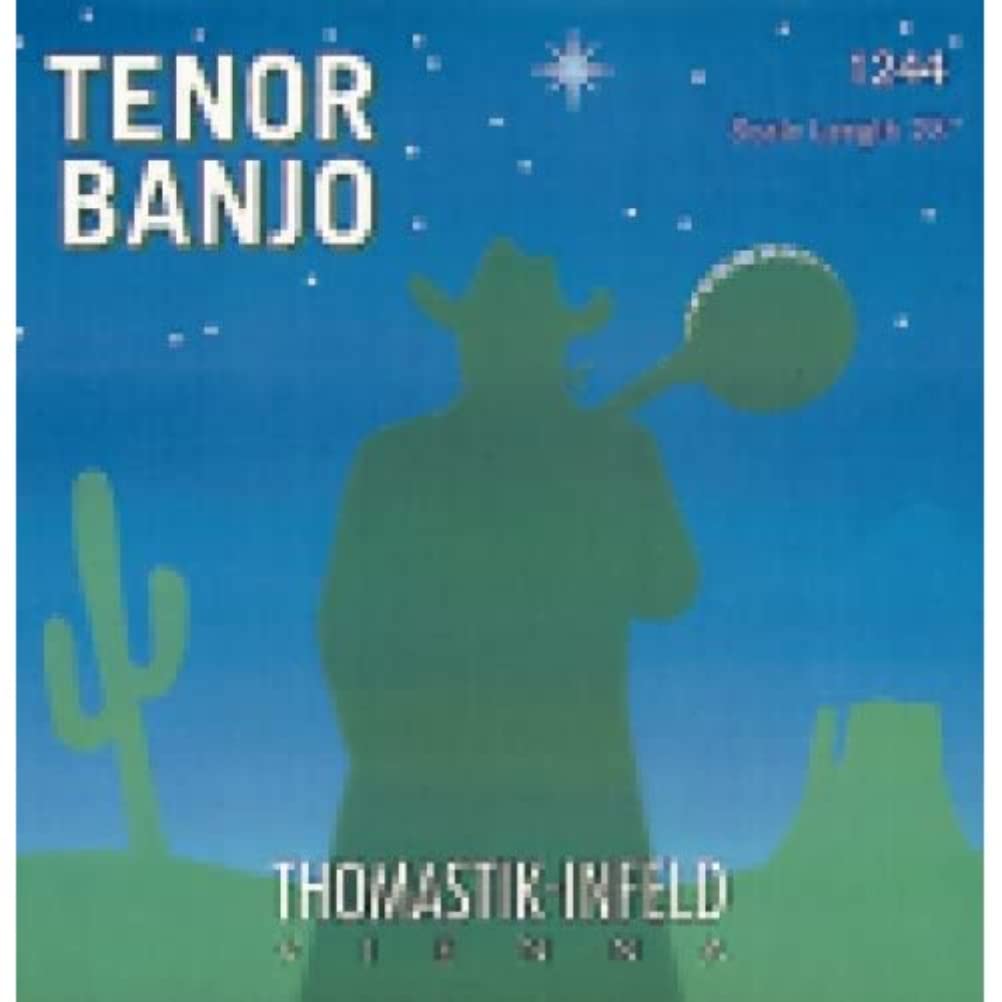 Thomastik Saiten für Tenorbanjo Satz Chromumspinnung mit Schlinge für Mensur 580 mm / 23"