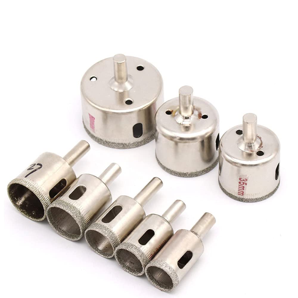 1pcs 4mm-80mm Diamond Coated Bit Set Tile Marble Glass Ceramic Hole ing Bits For Power Tools 6/8mm Shank,6mm