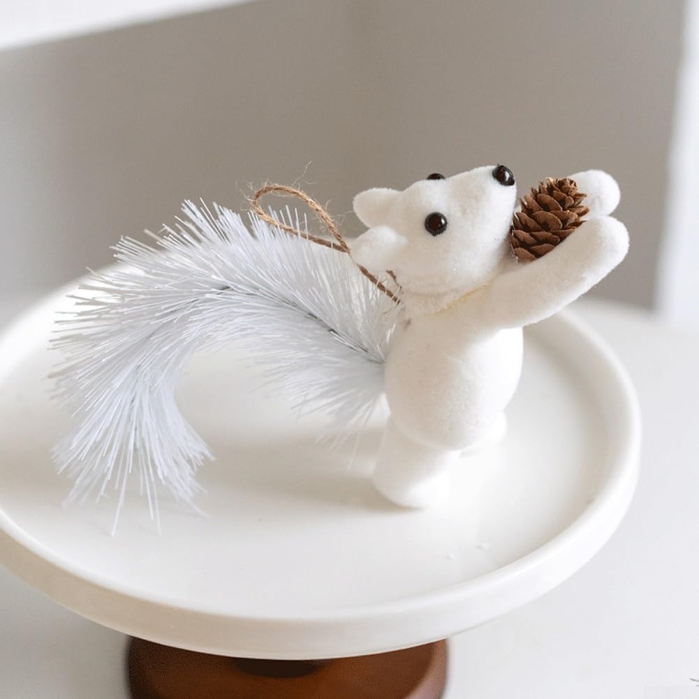 Décoration De Noël En Forme De Gland Avec Animal (écureuil, Renard...) - Ornement à Suspendre En Acrylique - Lot De 1 Ou 6