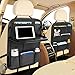 Organisateur de Voiture, HEEYA Organisateur de siège de voiture Protecteur Arrière de Siège Auto avec rangement pour tablette/téléphone Sac de rangement multifonctionnel étanche pour voiture - Noir