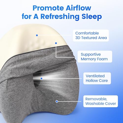 53% Off Knee Pillow for Side Sleepers with Memory Foam