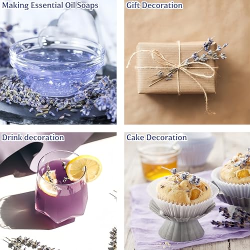 Ramillete de flores de lavanda culinaria secas 100 tallos miniatura 5