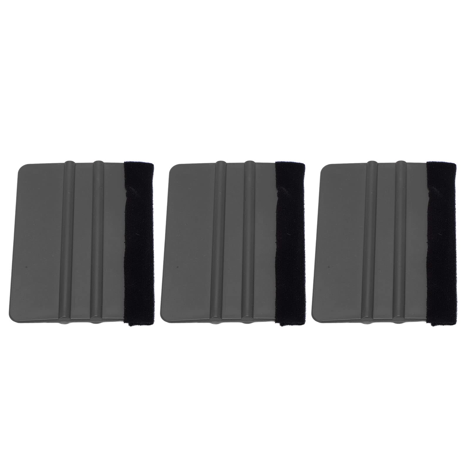 10Pcs Car Scraper Scratch Professional Felt Squeegee for Film Packaging Electronic Repair Black Professional Accessories (Black)