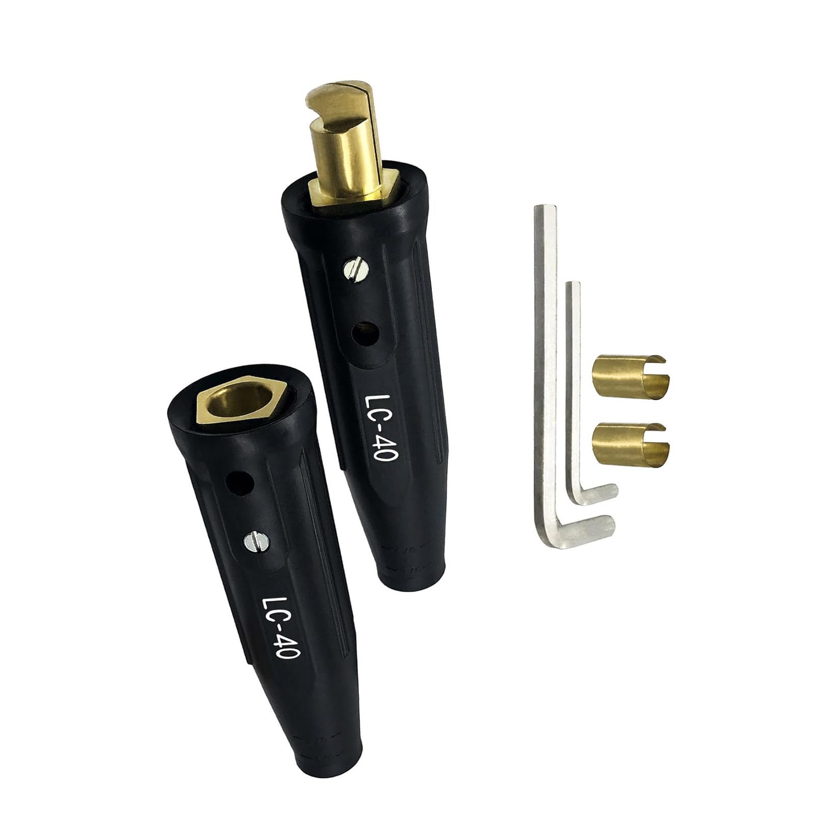 Duty Coppers 40 Electrical Cable Connectors for Reliability Circuit Connection Enhances Welder Leads Connectors High Conductivity Cable