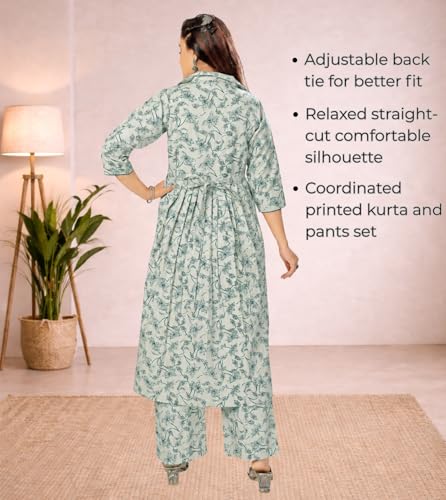 Image of Momenta Women's Pure Cotton Maternity Kurta Set | Feeding Kurti with Concealed Zippers | Maternity Dress for Pre & Post Pregnancy