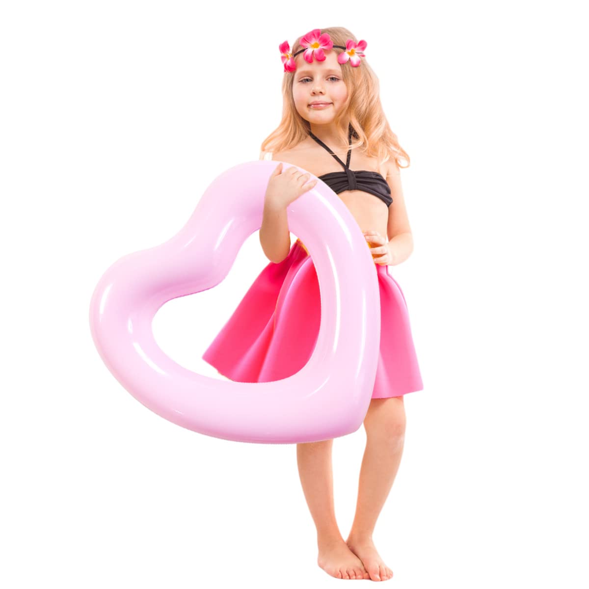 Heart pool floats, swimming ring, heart pool float, Heart Shaped Swimming Pool Float Loungers Tube, Water Fun Beach Party Toys for Kids, Adults.
