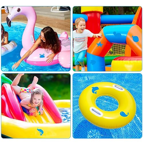 Miniatura 5 de Showheel 24 Parches De Reparación Para Piscinas,Pvc Parches Impermeables,Parches Adhesivos Para Piscina,Piscina Parches Kit Autoadhesivo,Parches Adhesivos Bajo El Agua Azul