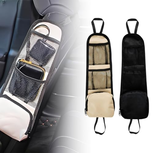 HABNI 2 Pcs Bolsa Lateral Coche Organizador Coche Bolsilleros Furgoneta Bolsa De Almacenamiento Lateral Coche Organizador Asiento Coche Universal Bolsillo De Coche Para Artículos Pequeños De Automóvil
