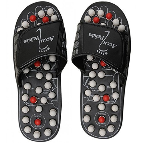 DP Acupressure and Magnetic Pain Relief Therapy Paduka Sandals, Relaxer, Rotating Slippers For Full Body Blood Circulation and Leg Foot Massager Yoga Slippers (10) (B0C2D5H8N7) Amazon Price History, Amazon Price Tracker