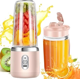 Qlect Portable Blender For Smoothie And Juices : Powerful 40 Watts Juicer Blender that Can Crush Ice too | Juicer Machine With 1800 Mah Rechargeable Battery-Smoothie Blender With Built In 400 ML Jar