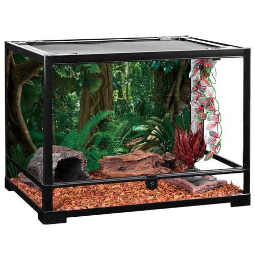 MIRRORANG 120x46cm Tropical Jungle Terrarium Background Green Huge Tree Reptile Habitat Background Rainforest Aquarium Background - Image 4