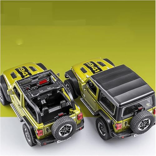Image of WORSHIPER 1:32 Rubicon Diecast Metal Model Pull Back Car with 6 Openable Doors with Sound and Light Toy Decoration car Best Gift Toys for Kids ?Colors as Per Stock?