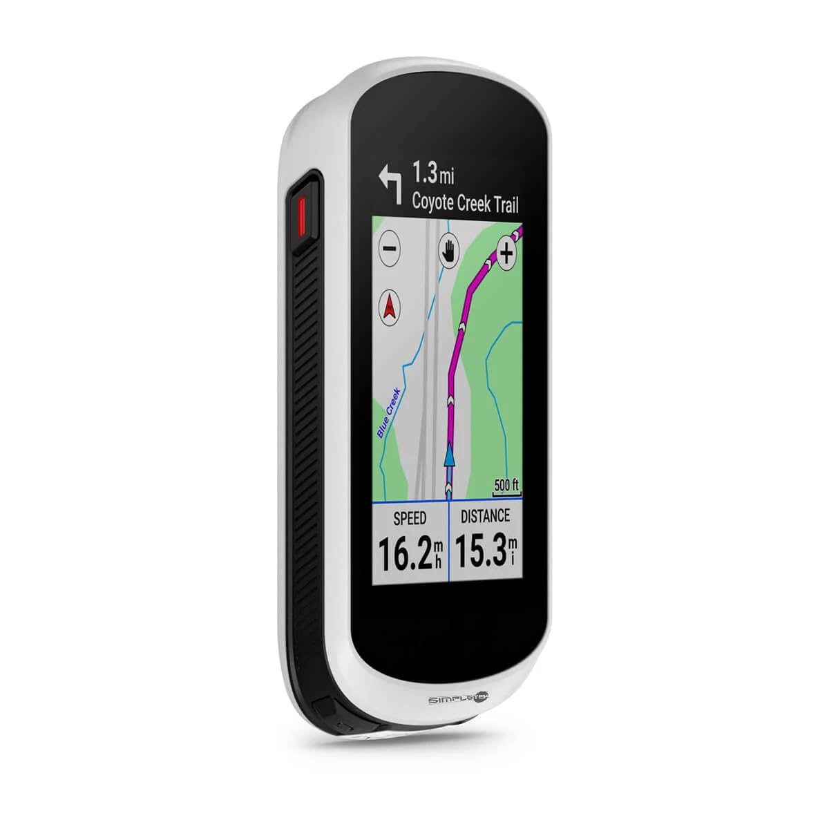 SIMPLETEK - Ciclocomputer Gps Lcd 3" Con Supporto Alimentato Continuo | mappe integrate, altimetro barometrico, IPX7, 240 x 400 pixel, autonomia 16 h, memoria 16 GB, Bluetooth, ANT+, LiveTrack