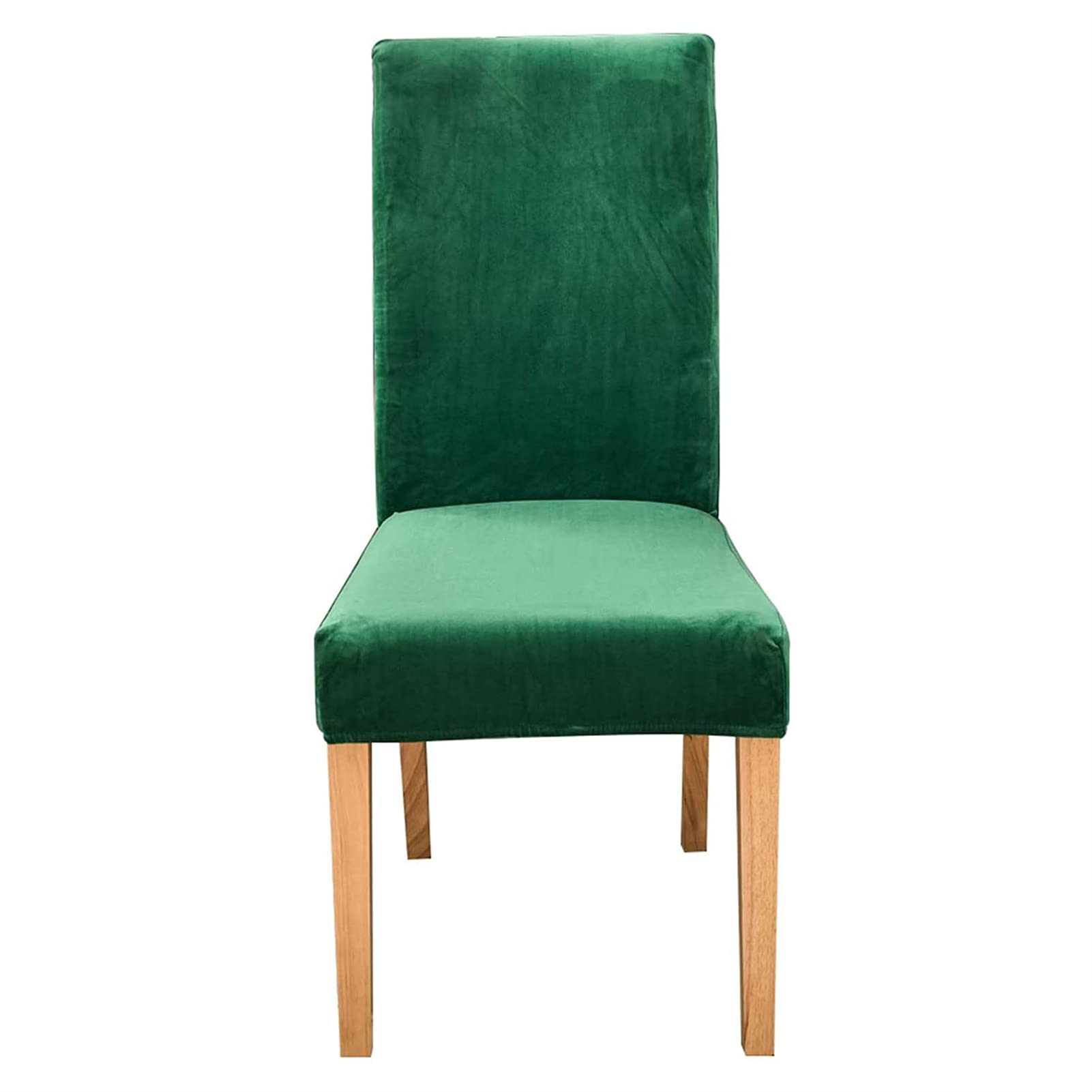 XHDZSW Stretchy Chair Covers for Dining Room Chairs,Modern Stretch Chairs Protective Cover, Removable Washable Slipcovers (Green,2 PCS)