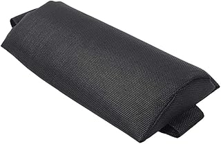 qianqian Reposacabezas de Repuesto Universal con Banda elástica, Almohada Acolchada extraíble para el reposacabezas, Almohada Acolchada de Repuesto para sillón de Playa Plegable (Negro)