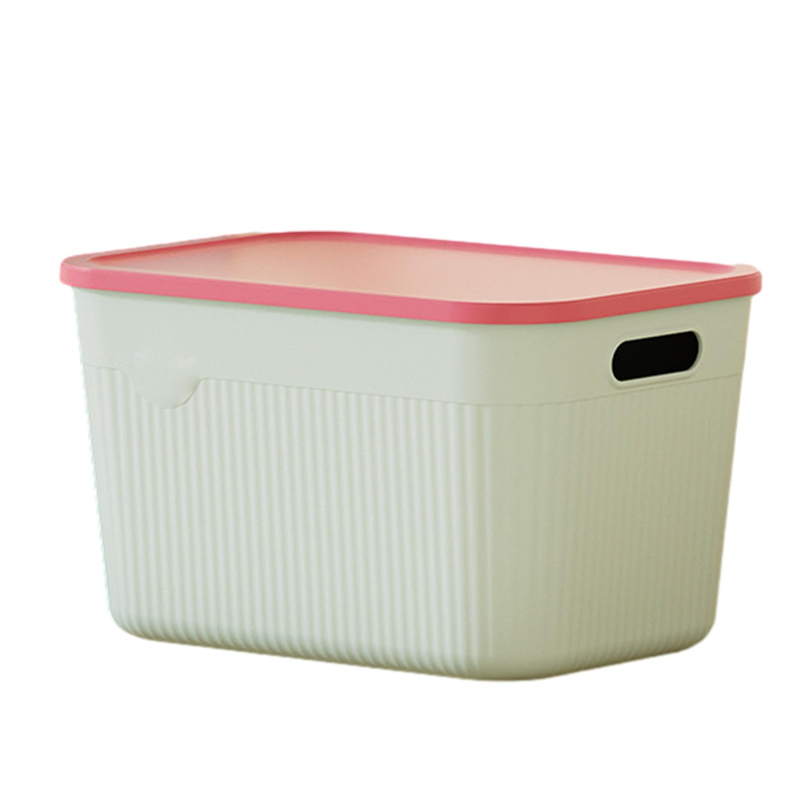 Glifora Storage Box with Handle and Lid - Organiser, Space Saving Stackable Container for Kitchen, Bedroom and Dormitory